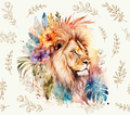Watercolor Lion Tumbler