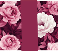 Burgundy Peony Floral Tumbler - Customizable