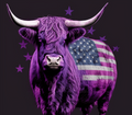 Highland Cow - Purple Patriot