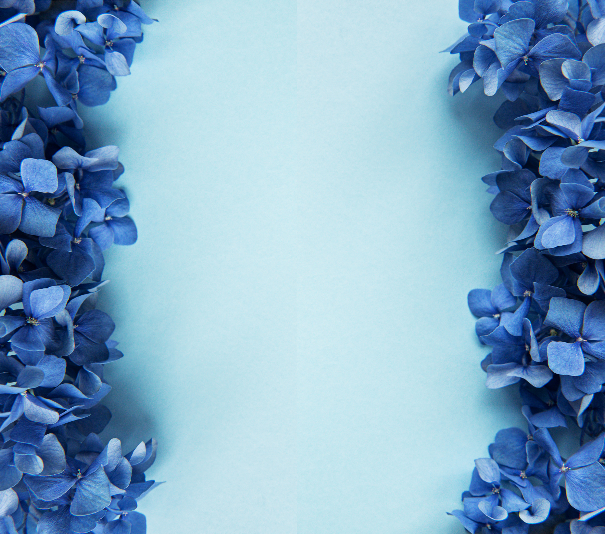 Blue Hydrangea Floral Tumbler - Customizable