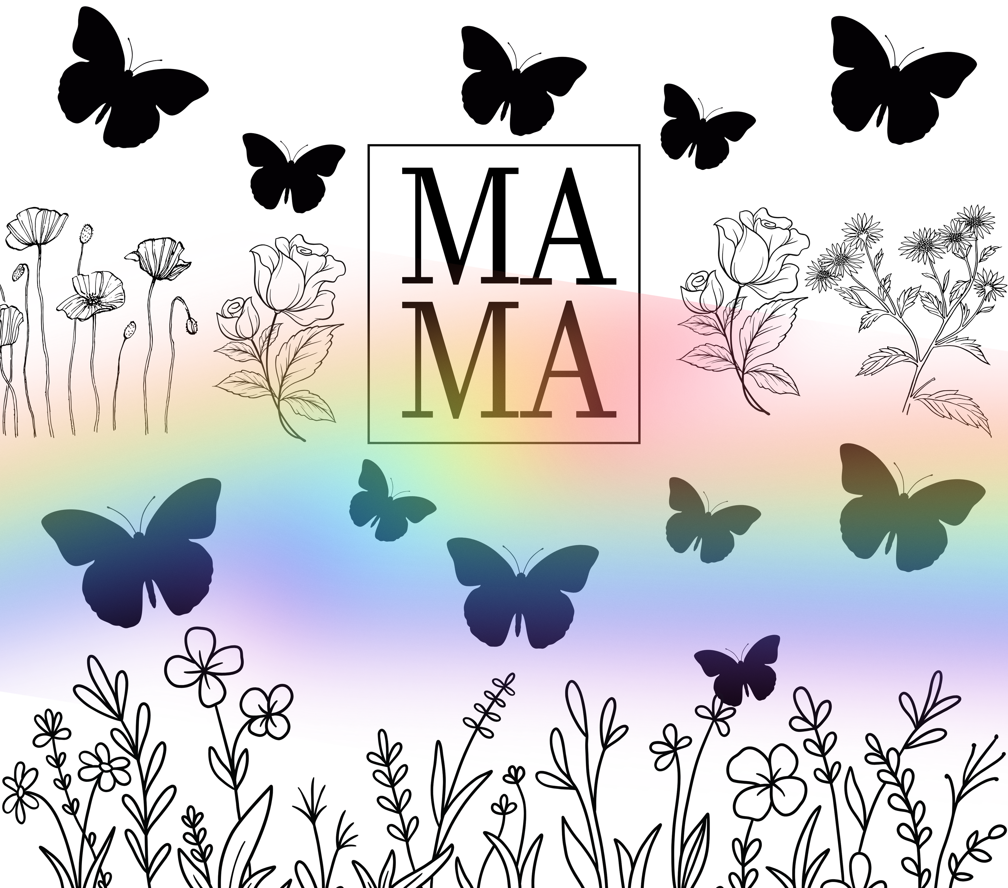MAMA Butterfly Garden Tumbler