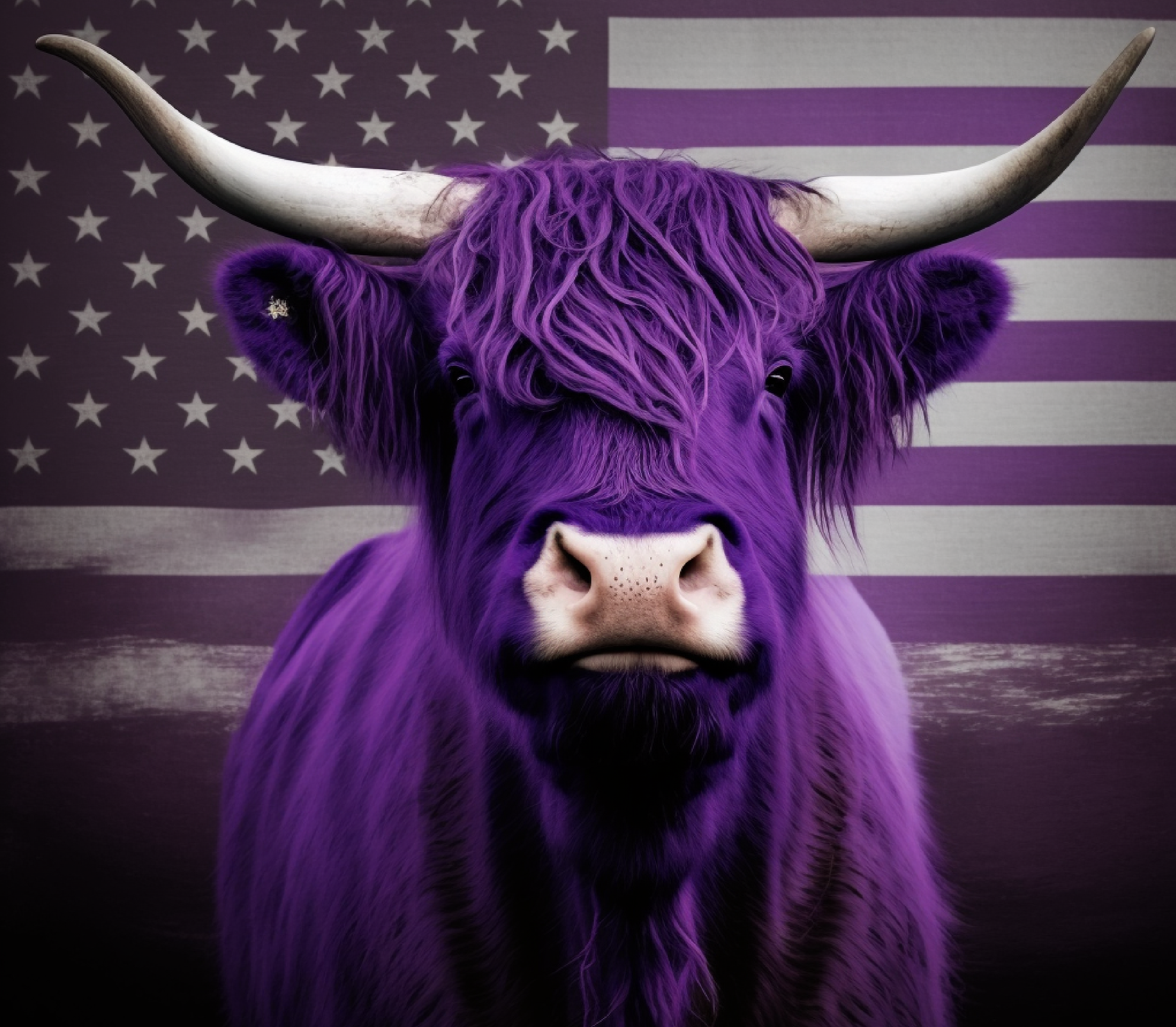 Highland Cow - Purple Pride