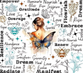 Butterfly Transformation Inspirational Words Tumbler