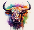 Highland Cow - Watercolor Dreams