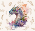 Watercolor Dragon Garden Tumbler