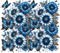 Pastel Sunflower Butterfly Garden Tumbler
