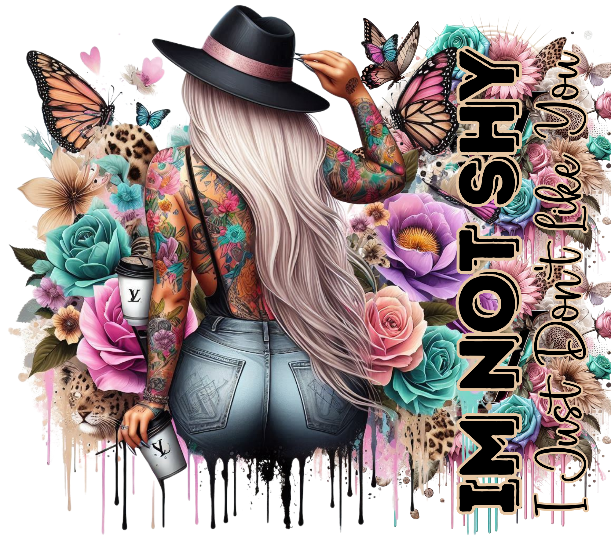 I'm Not Shy I Just Don't Like You Tumbler- Design 1
