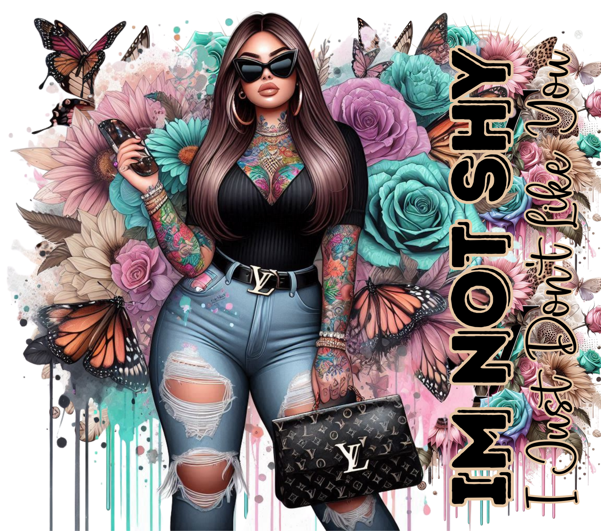 I'm Not Shy I Just Don't Like You Tumbler- Design 3