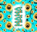 Mama Turquoise Sunflower Tumbler - Bright Mother's Day Gift