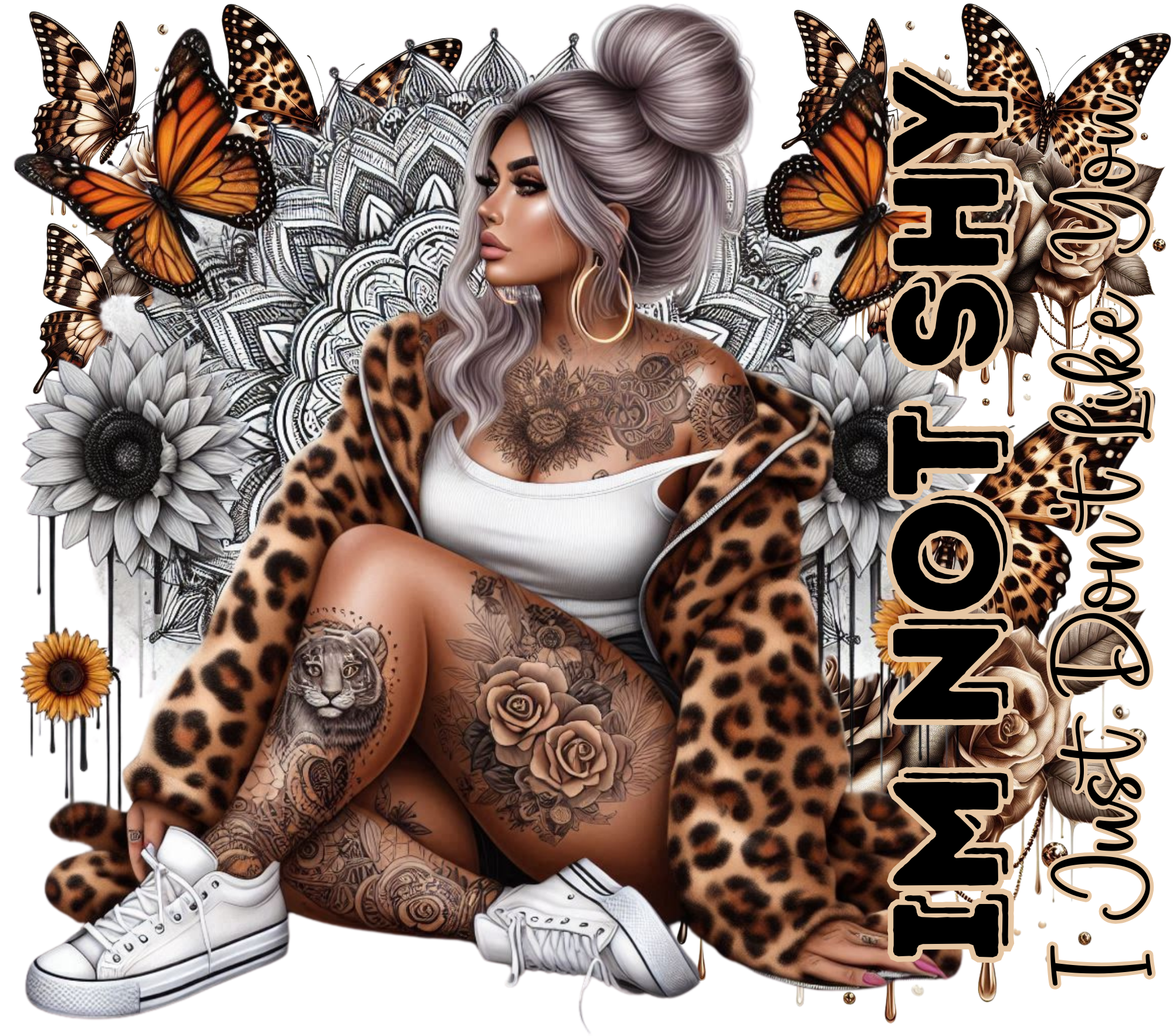 I'm Not Shy I Just Don't Like You Tumbler - Design 2