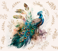 Watercolor Peacock Tumbler