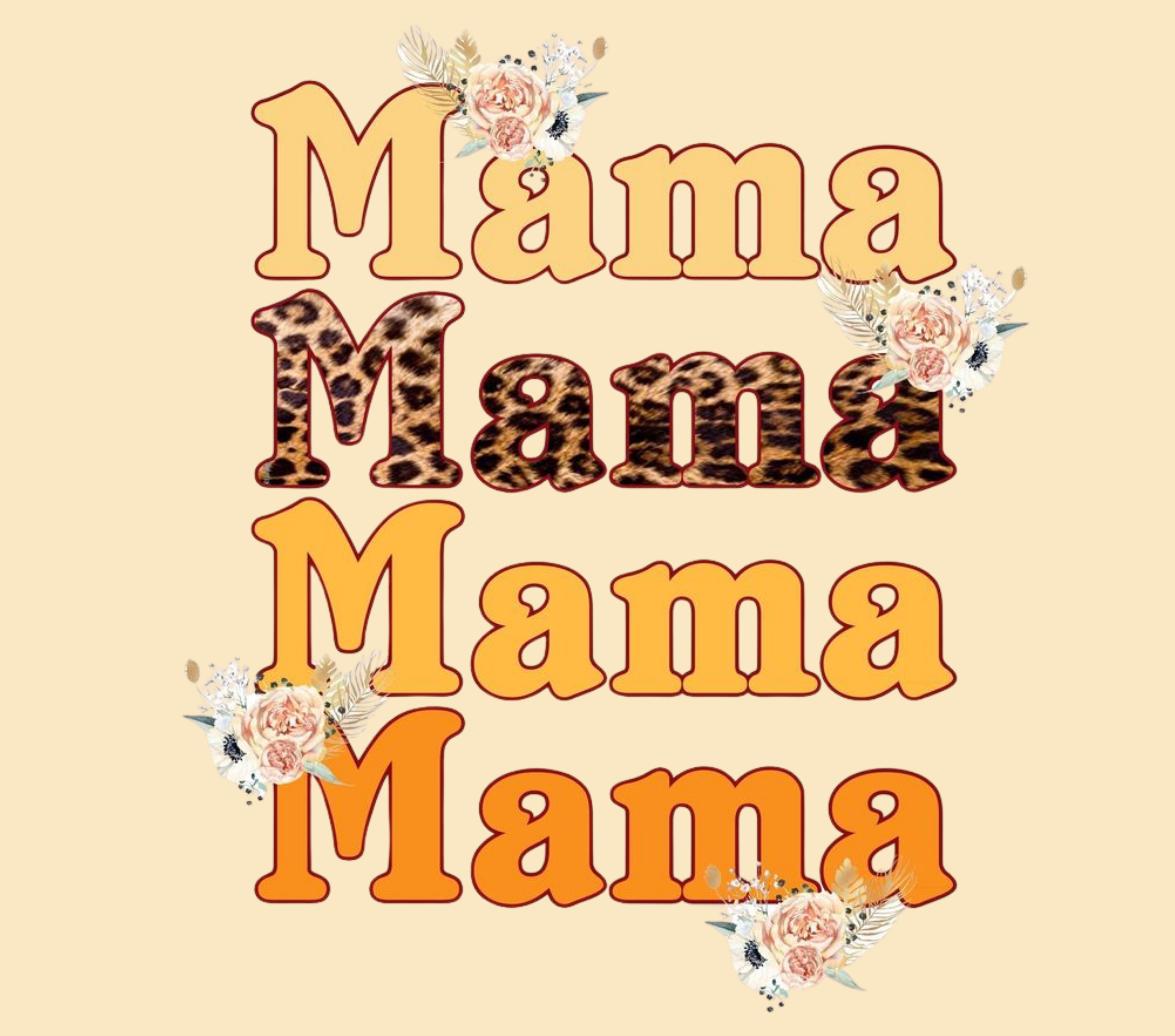 Mama Leopard Print Tumbler