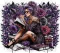 Purple Roses Books & Candle Tumbler