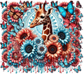 Giraffe Butterfly Garden Tumbler