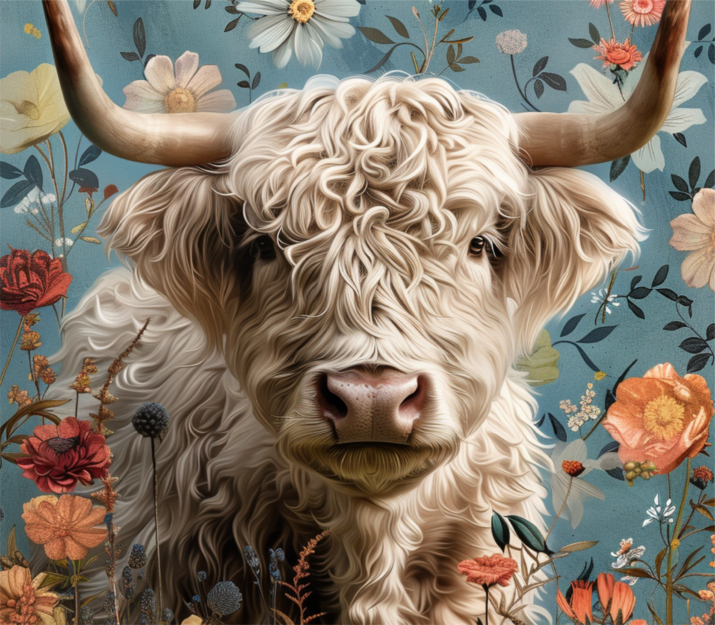 Highland Cow - Botanical Bliss