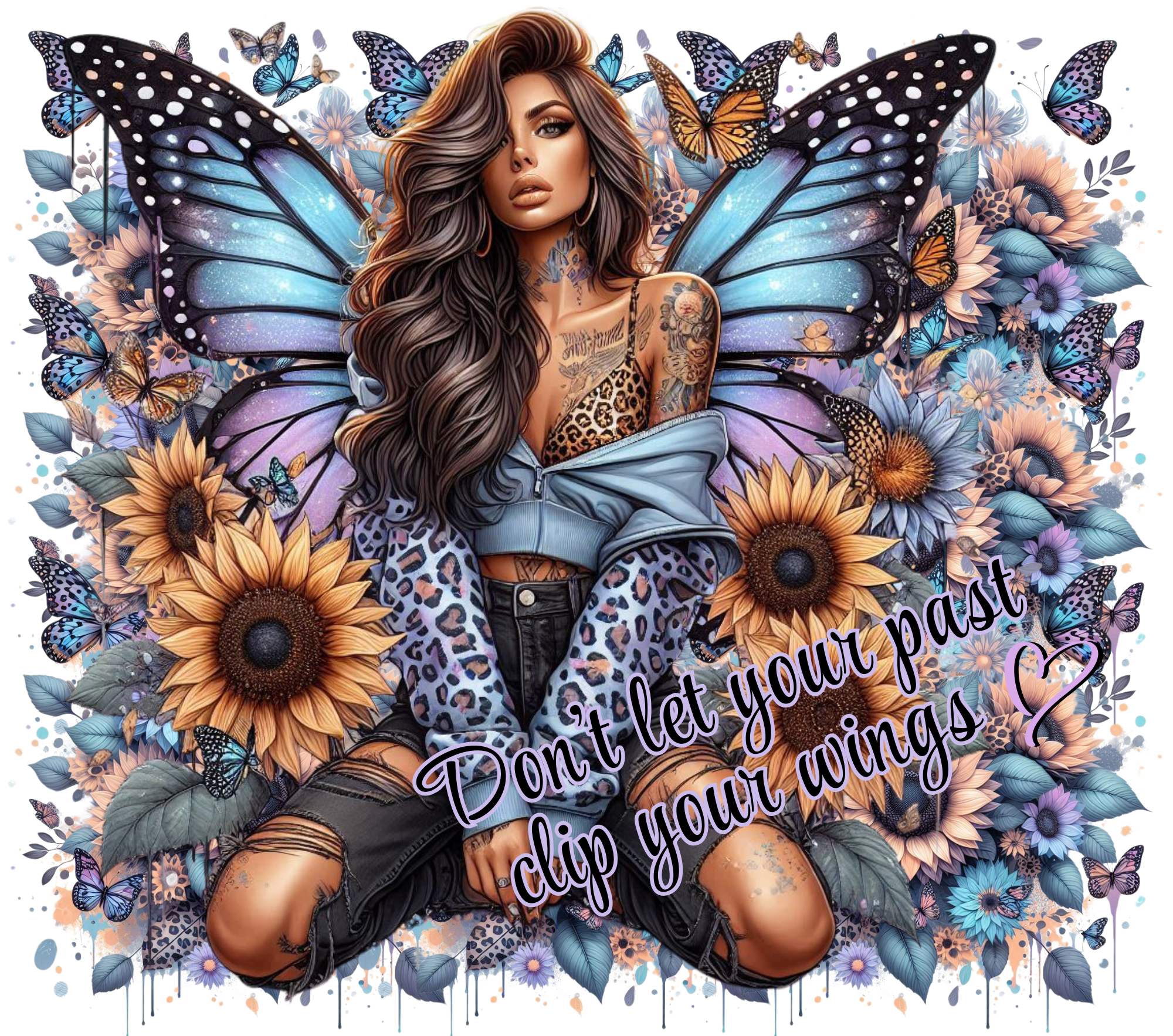 Don't Let Your Past Clip Your Wings Tumbler