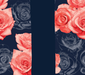 Coral Navy Rose Tumbler - Customizable