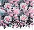 Stay Toxic Pink Gray Rose Tumbler