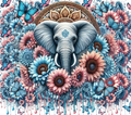 Elephant Mandala Garden Tumbler