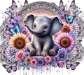 Baby Elephant Mandala Tumbler