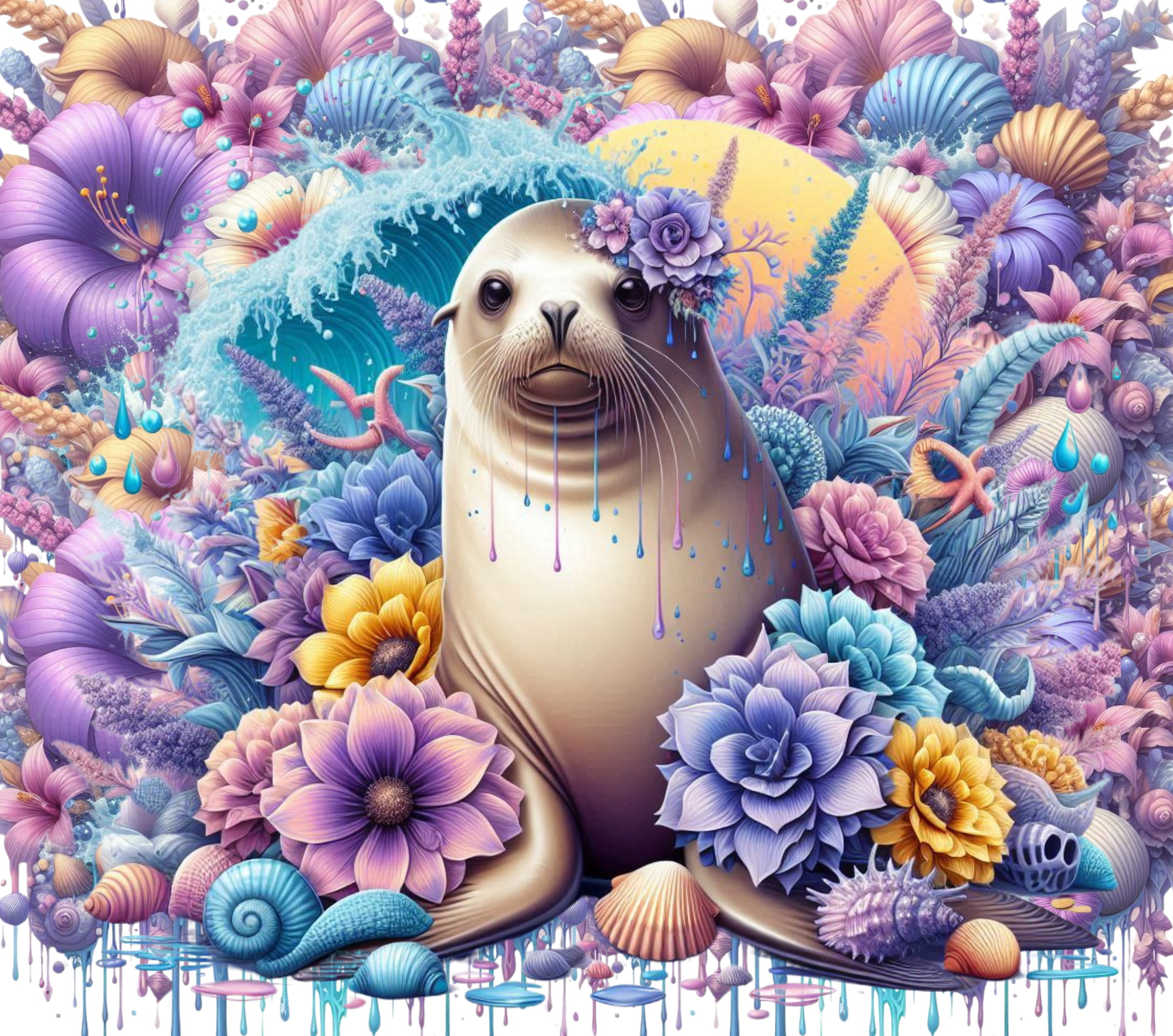 Ocean Seal Garden Tumbler