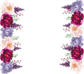 Purple Pink Floral Tumbler - Customizable