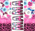 Mama Floral Leopard Print Tumbler - Mother's Day Gift