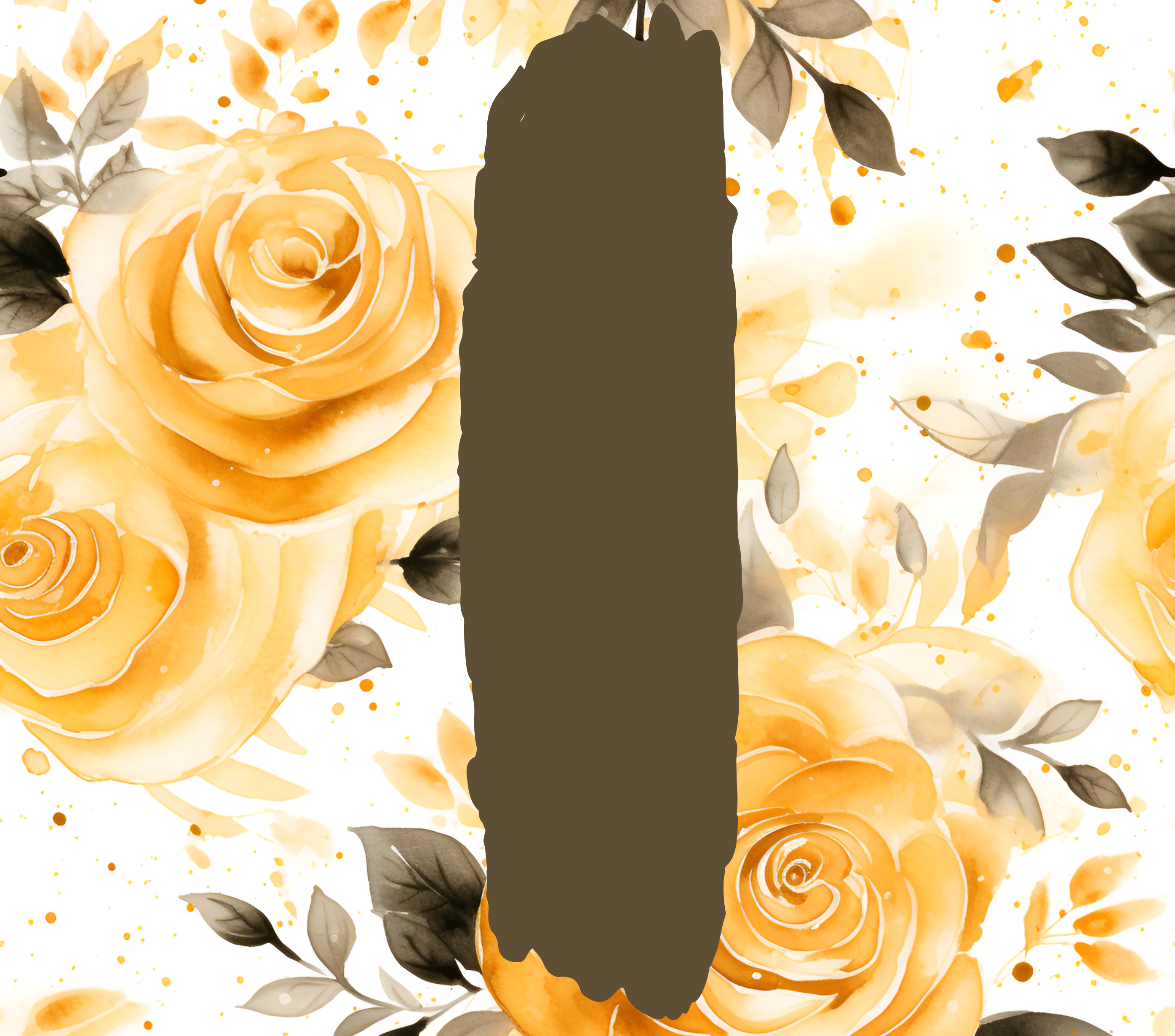 Yellow Rose Tumbler - Customizable