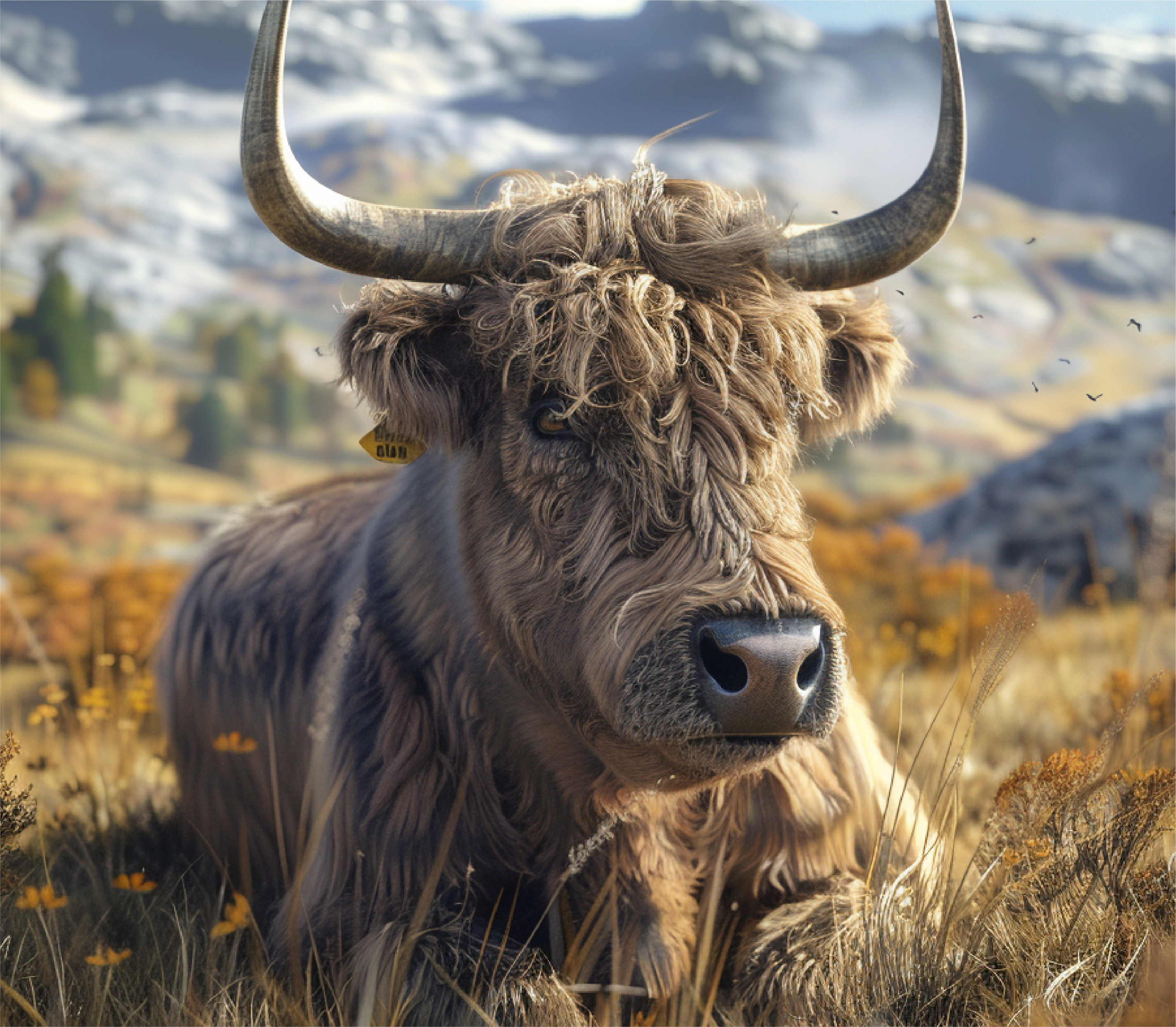 Highland Cow - Mountain Meadow