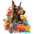 Doberman Pinscher Vibrant Garden Tumbler 7