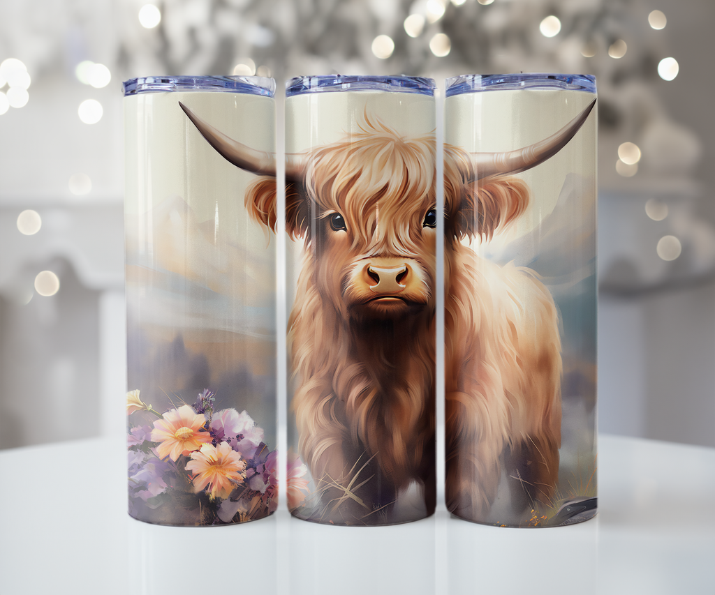Highland Cow Tumbler - Majestic