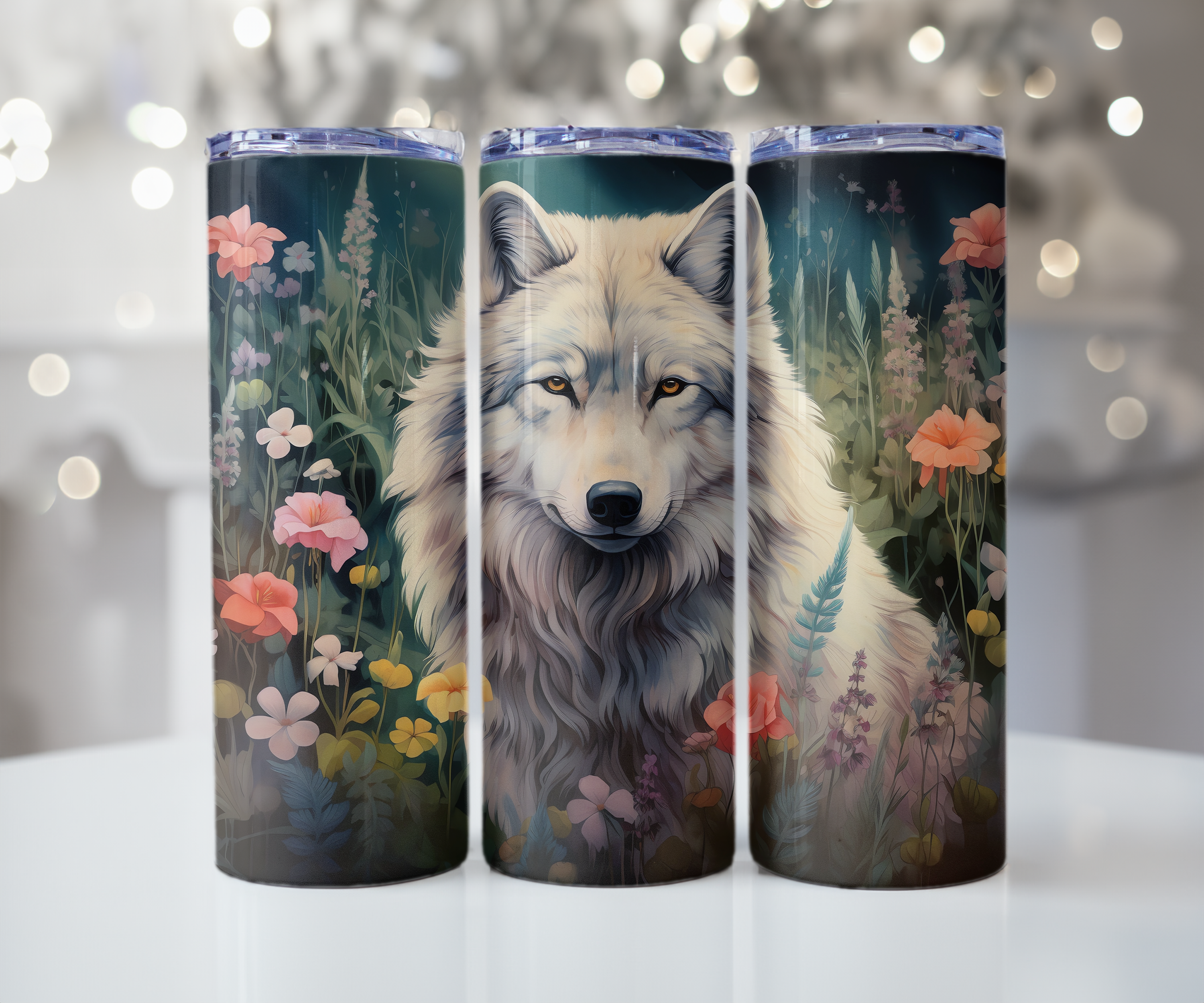White Wolf Coral Garden Tumbler