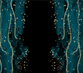 Teal Gold Glitter Tumbler