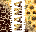 MAMA Giraffe Sunflower Tumbler