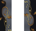 Gold Vine Dark Tumbler - Customizable