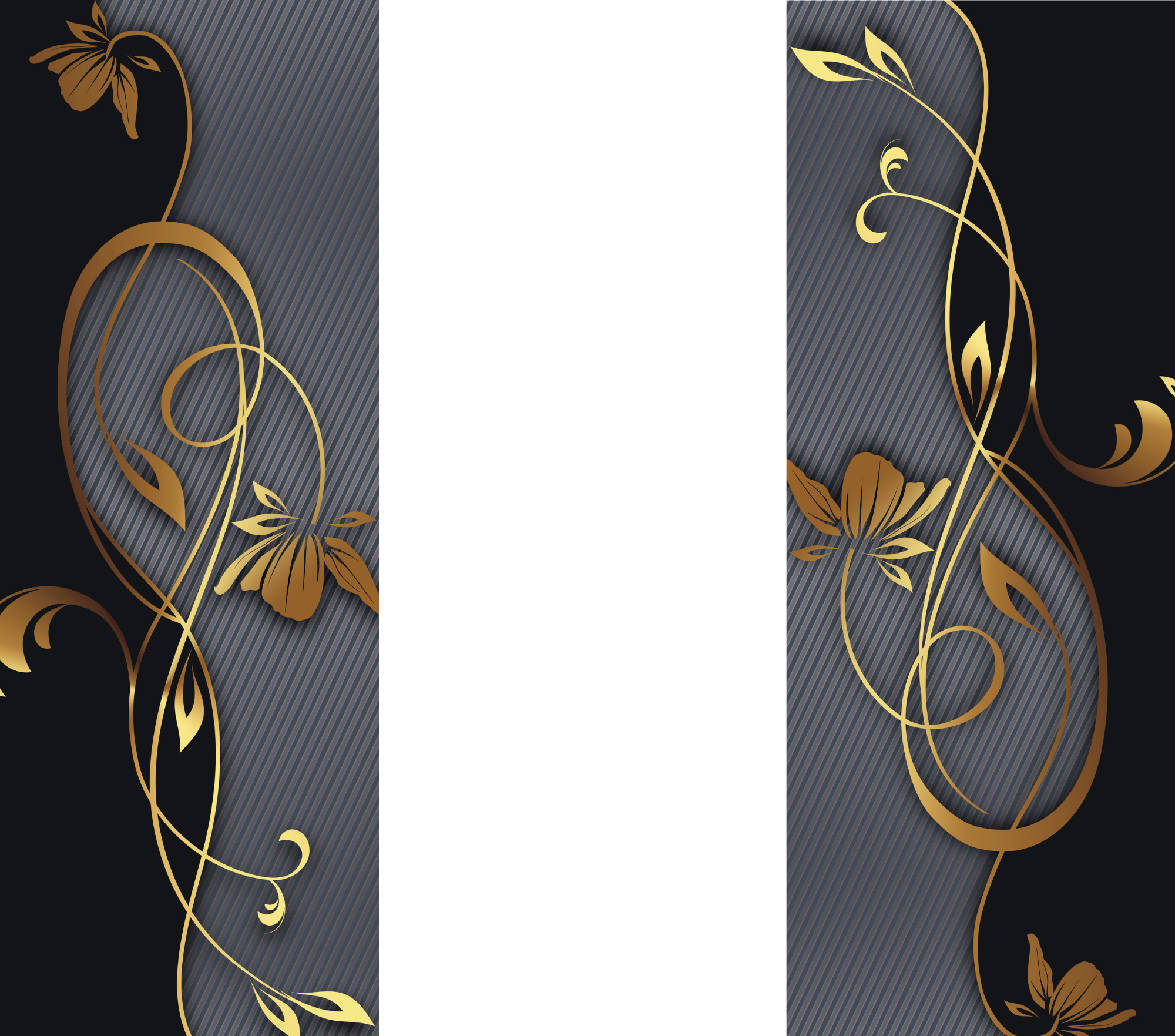 Gold Vine Dark Tumbler - Customizable