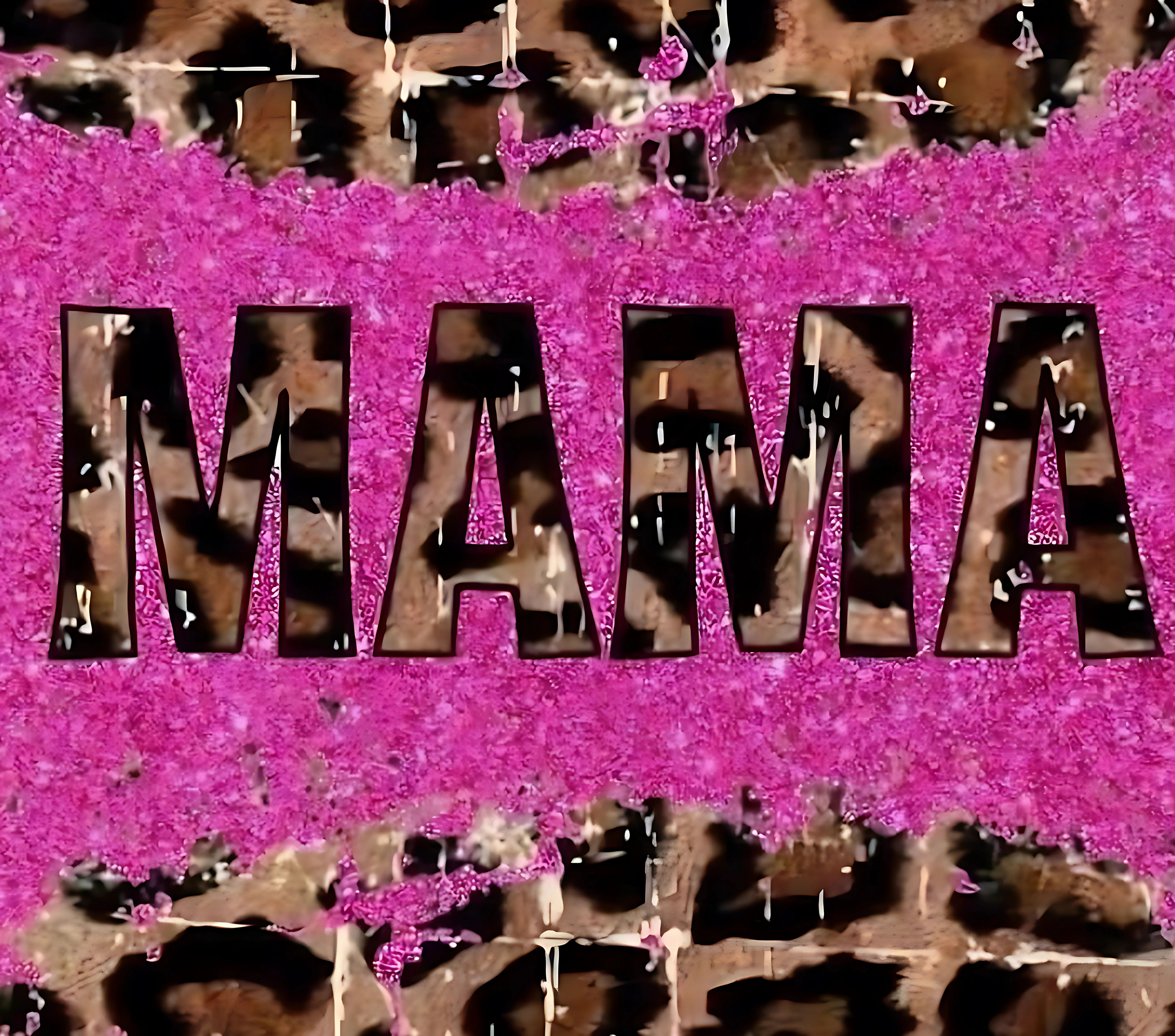 MAMA Pink Glitter Leopard Tumbler