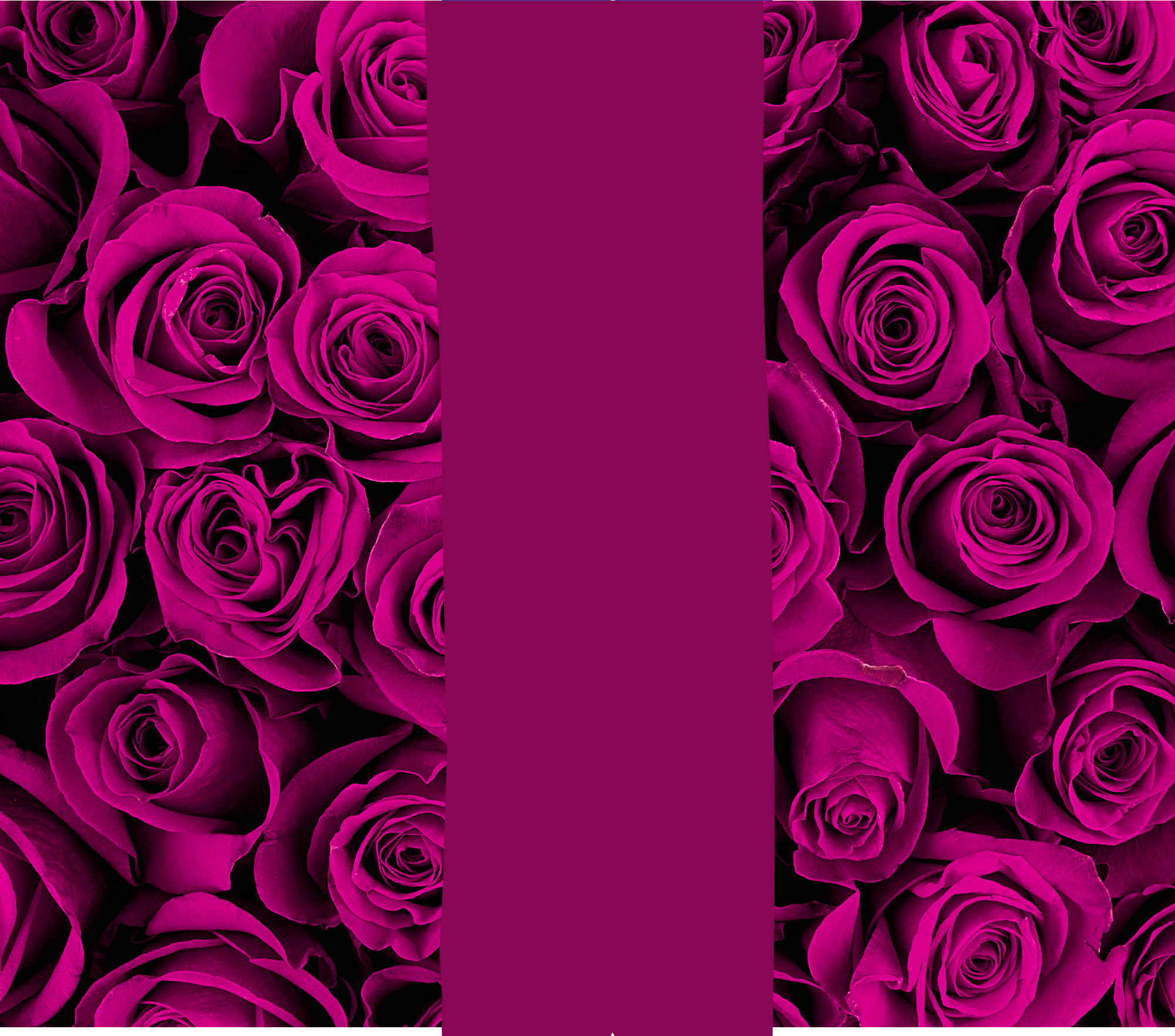 Magenta Roses Tumbler - Customizable