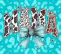 MAMA Turquoise Leopard Western Tumbler