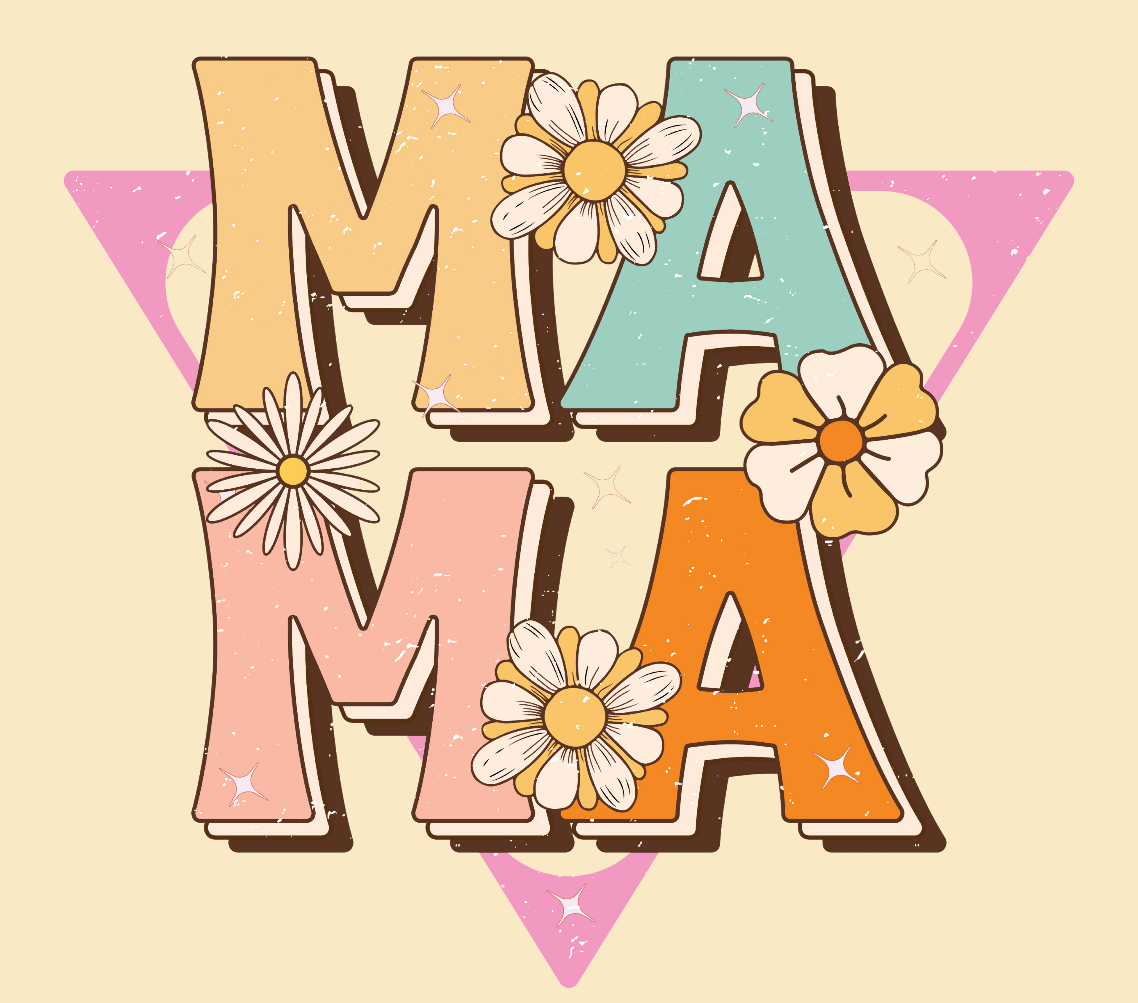 MAMA Retro Daisy Tumbler