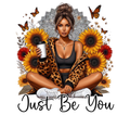 Just Be You Sunflower Mandala Tumbler