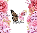Blessed Mama Leopard Butterfly Tumbler