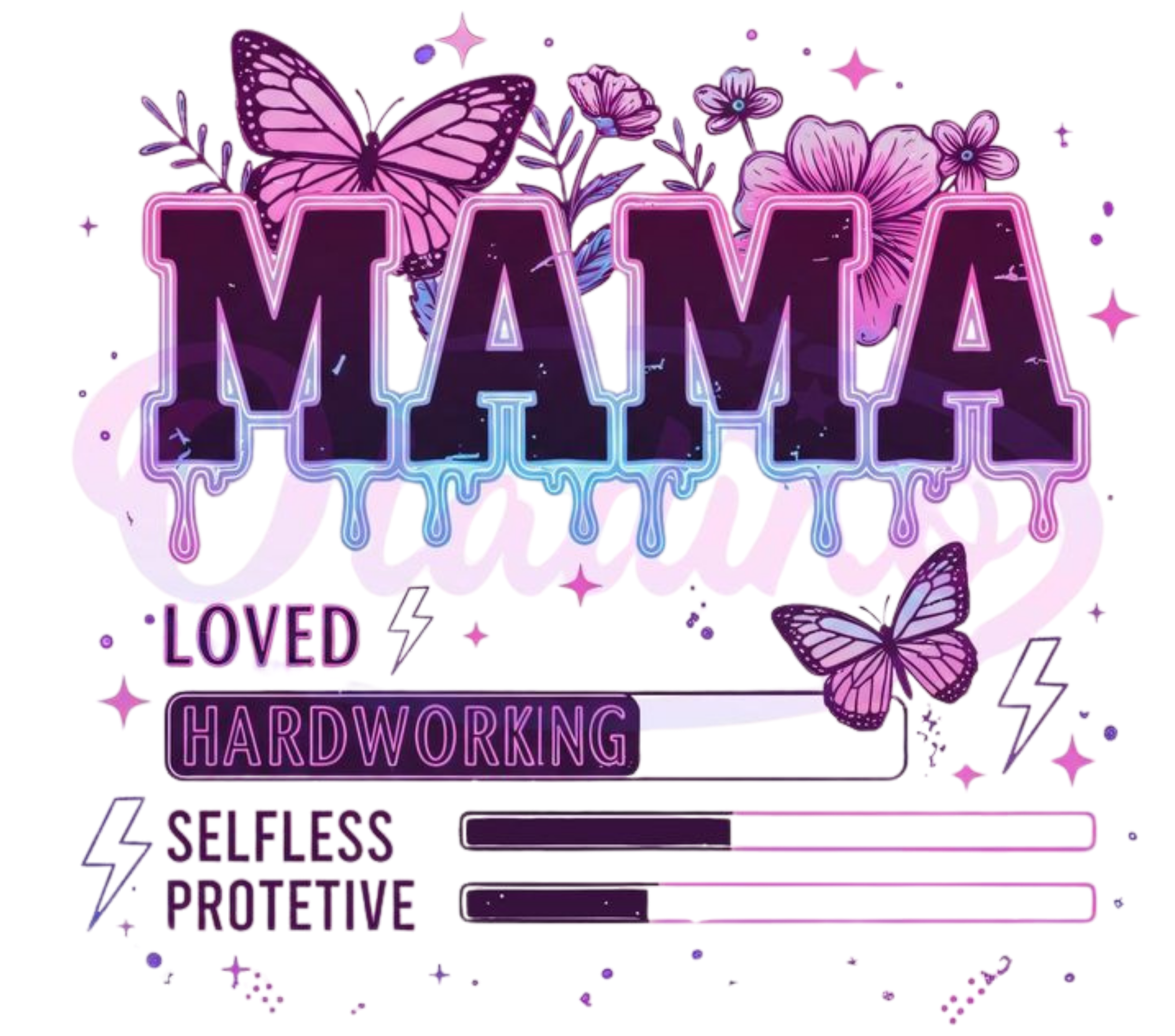 Mama Stats Tumbler - Loved Hardworking Selfless Protective