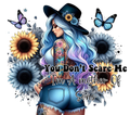 You Don't Scare Me I'm A Mother Of Sons Tumbler - Floral Tattoo Design