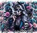Rebel Sugar Skull Biker Queen
