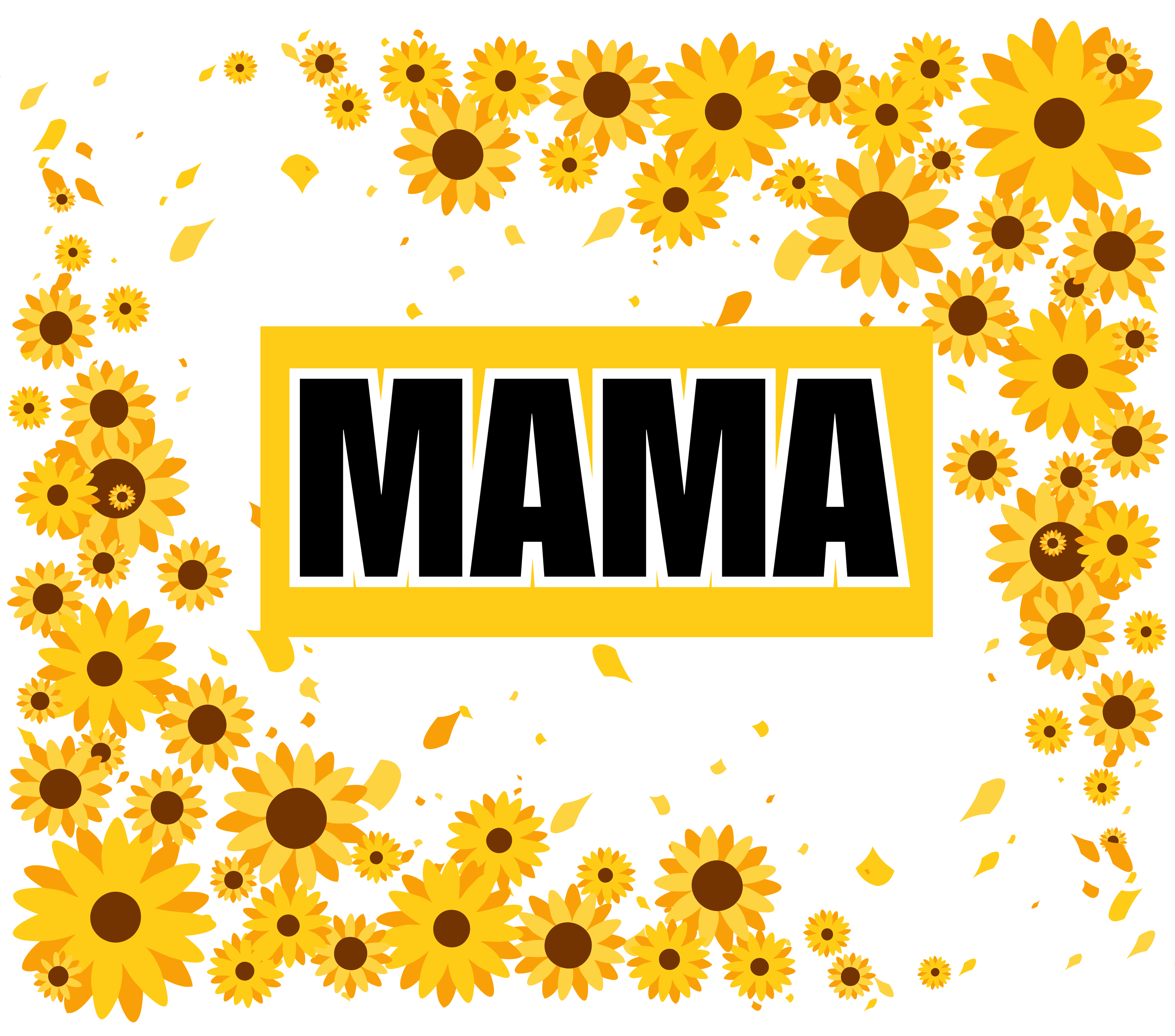 Mama Sunflower Banner Tumbler - Bright Mother's Day Gift
