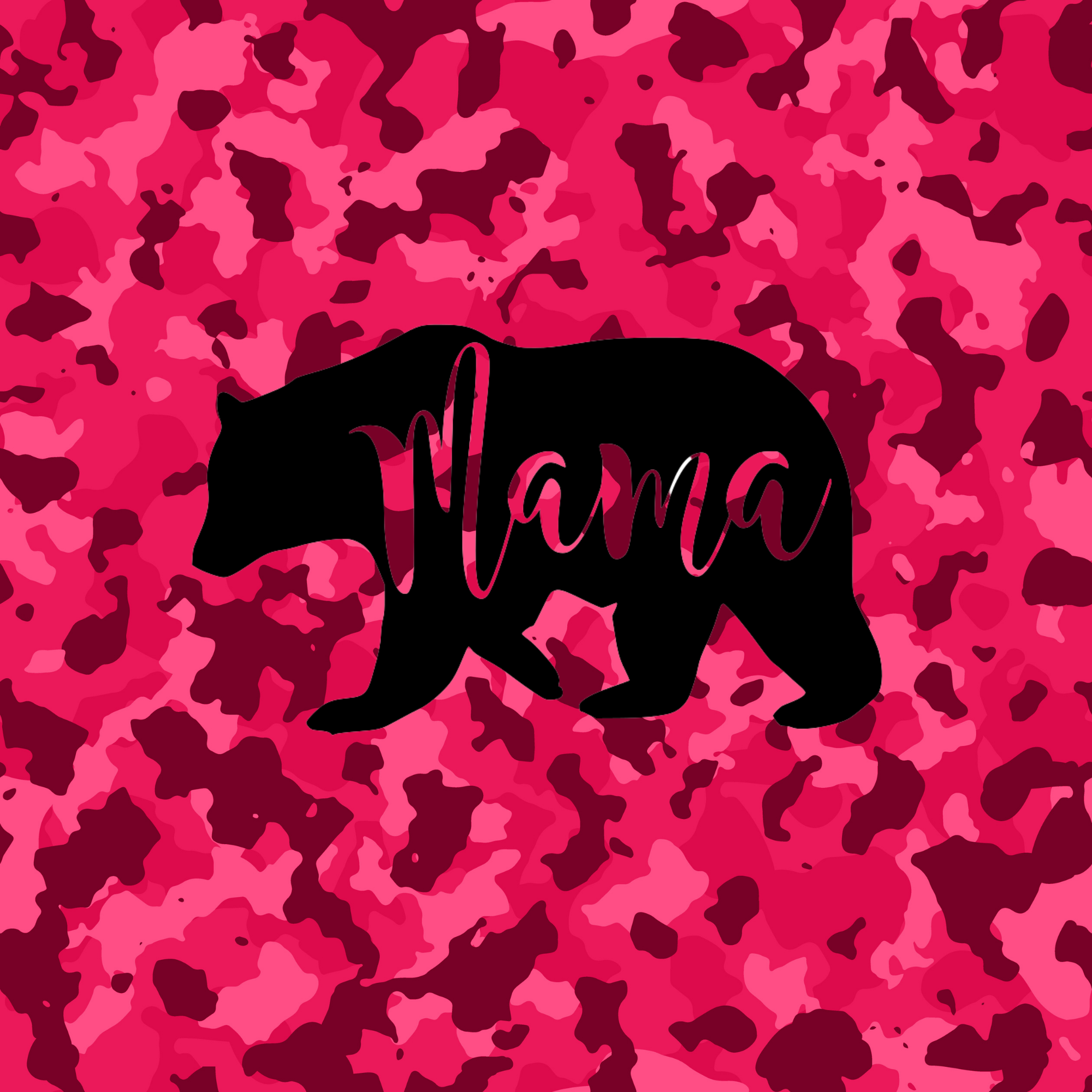 Mama Bear Pink Camo Tumbler - Fierce Mother's Day Gift