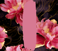 Pink Gold Burgundy Black Floral Tumbler - Customizable
