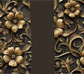 Gold Relief Dark Wood Tumbler - Customizable