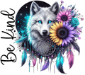 Be Kind Wolf Dreamcatcher Tumbler